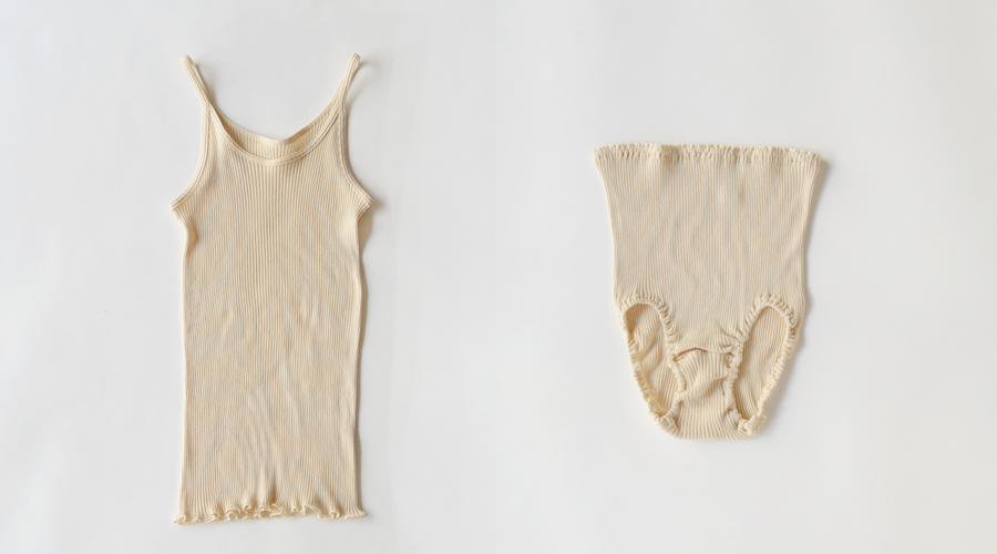 リブキャミソール<オーガニックコットン100%>